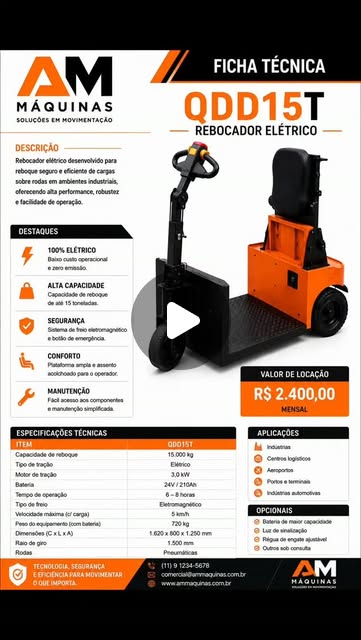Rebocador elétrico QDD15T