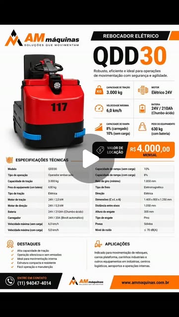 Rebocador elétrico QDD30